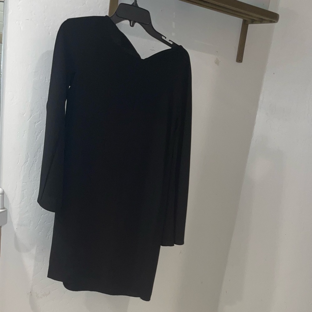 ZARA WOMAN BLACK MIDI DRESS